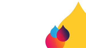 Four multicolor droplet shaps