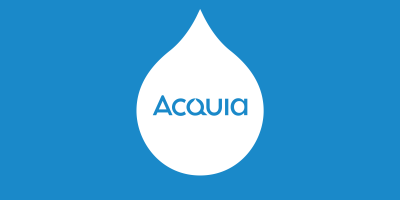 Acquia Logo Blue Background