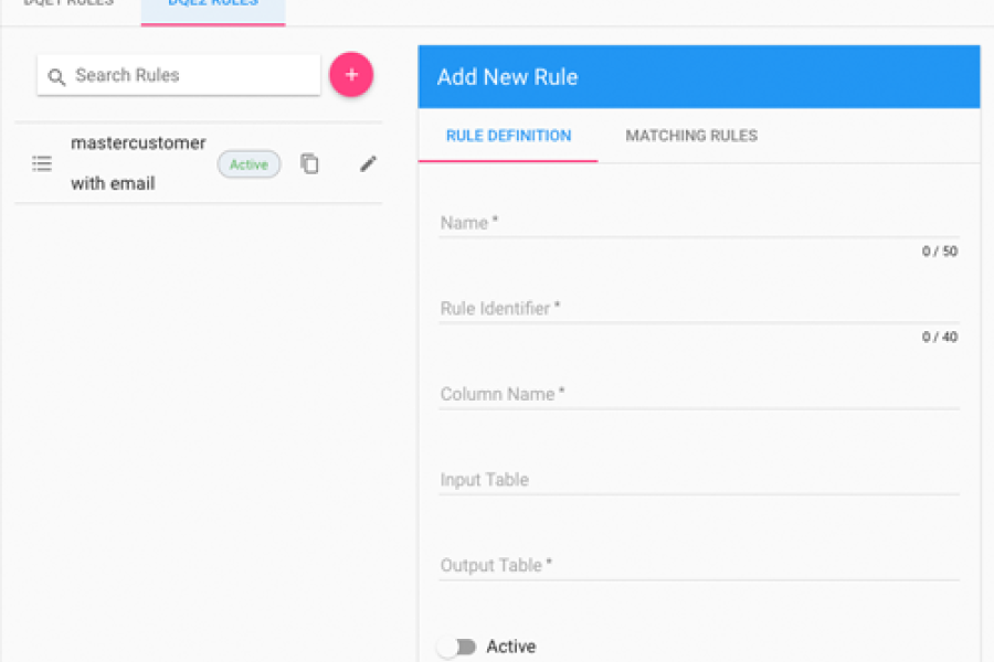 Analytics - Rules Config