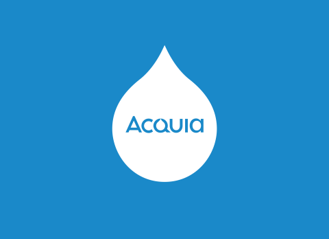 Acquia Logo Blue Background