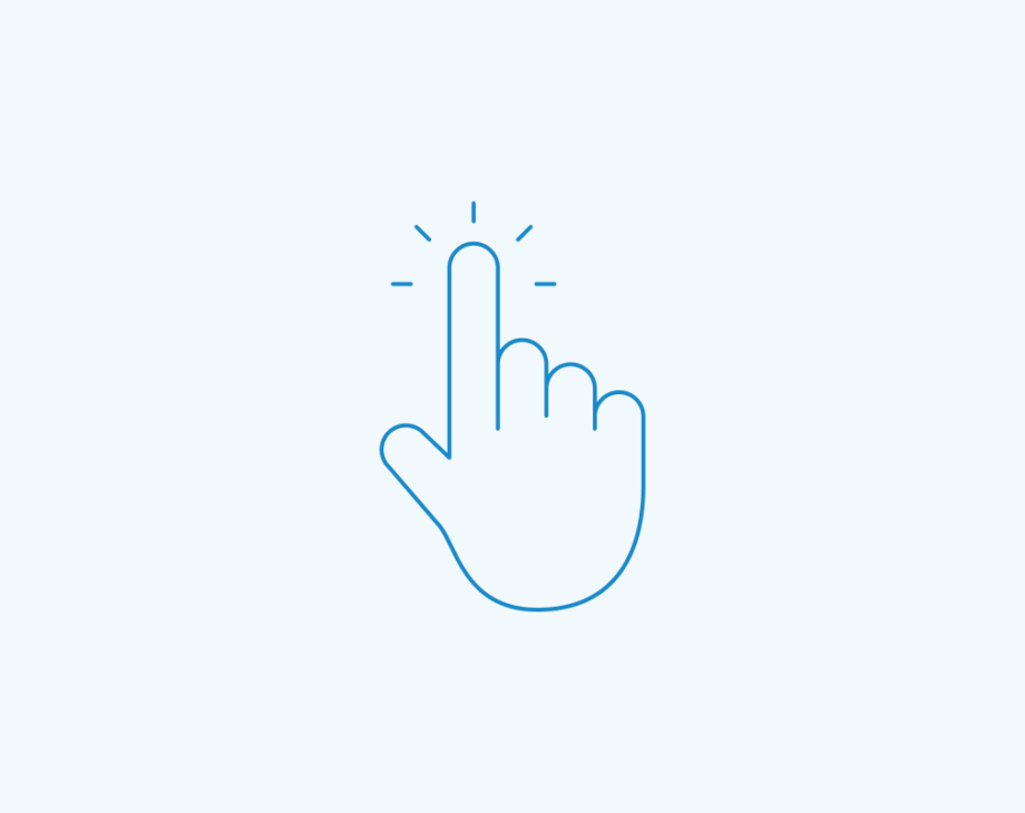 Hand with point finger out