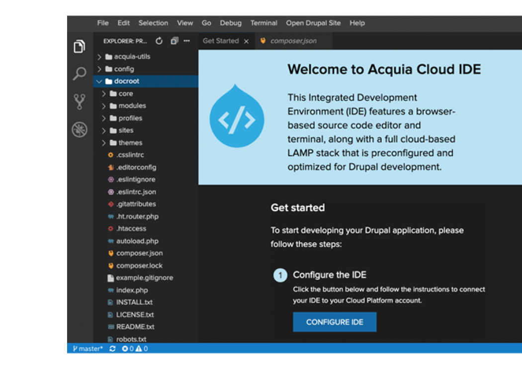 Cloud IDE - Start