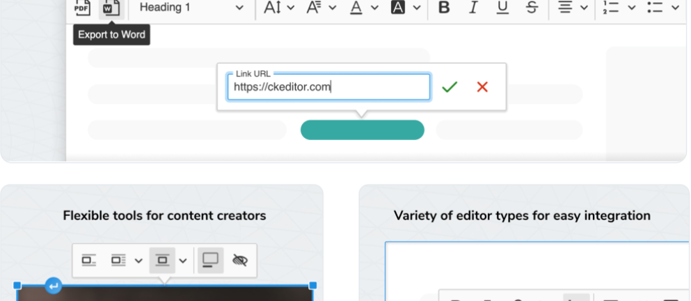 Screenshot of CKEditor 5 in open source platform Drupal 10