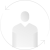 [Icon - White] Man w/ Hollow Arrow Circle